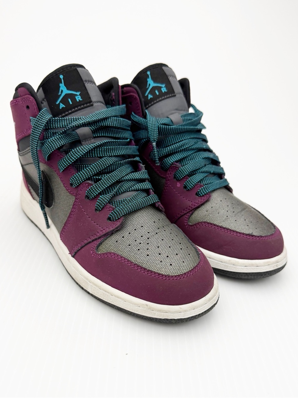 Nike Air Jordan 1 Retro Black Purple Basketball Sneakers Shoes